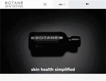 Tablet Screenshot of botaneskinactives.com